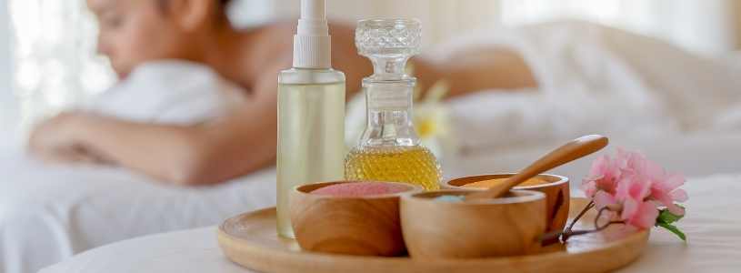produtos para autocuidado e aromaterapia